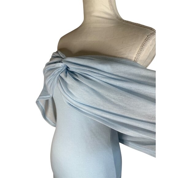 SNDYS Madrid Maxi Dress in Blue Medium New Womens Long Gown - Picture 8 of 10